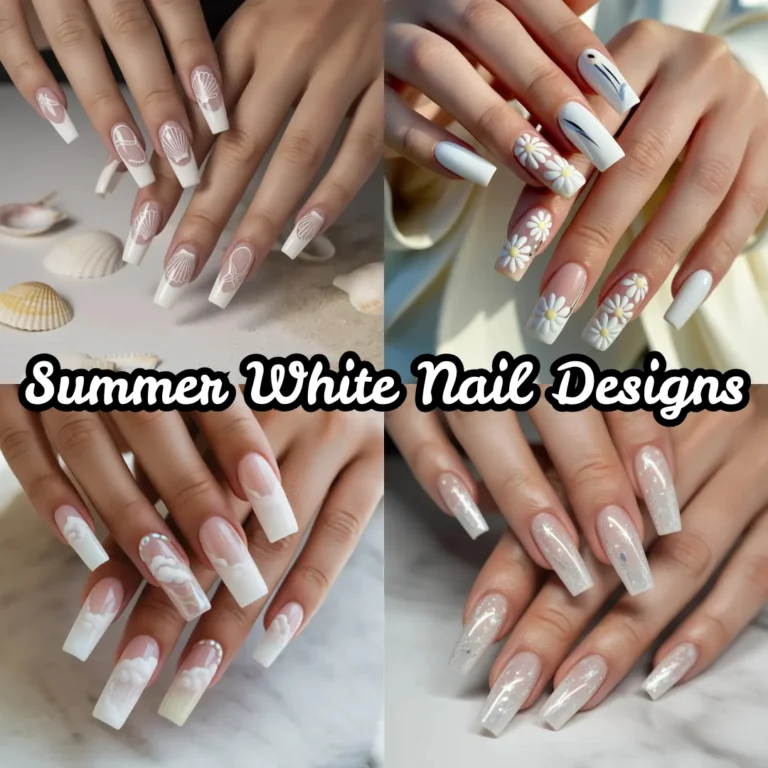 Summer White Nail