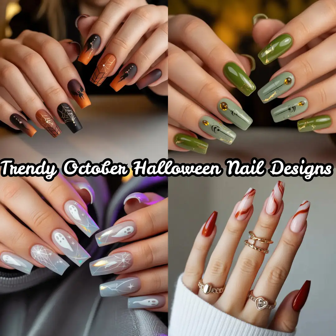 Trendy October Halloween Nail Designs