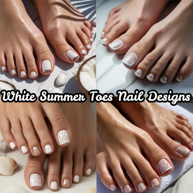 White Summer Toes Nail