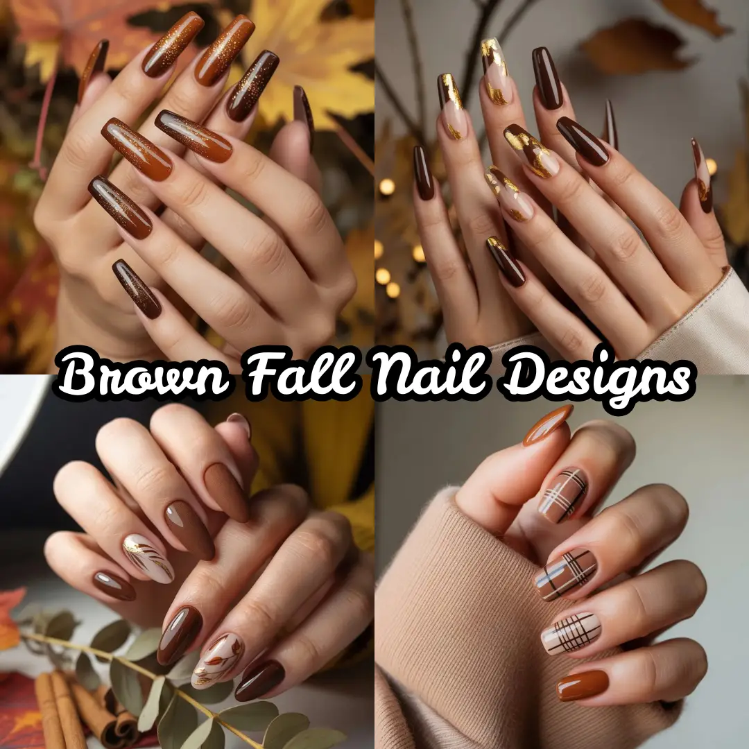 Brown Fall Nail