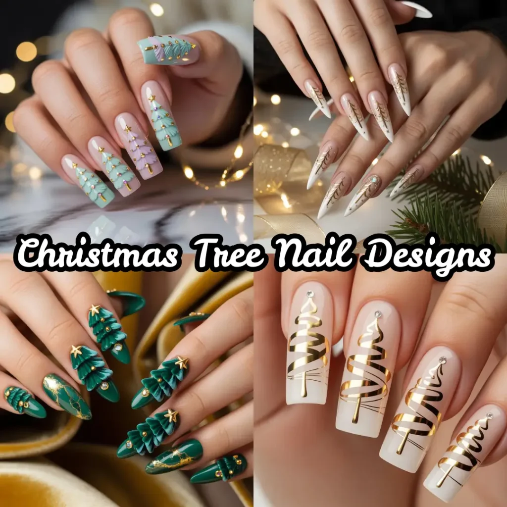 Christmas Tree Nail Designs