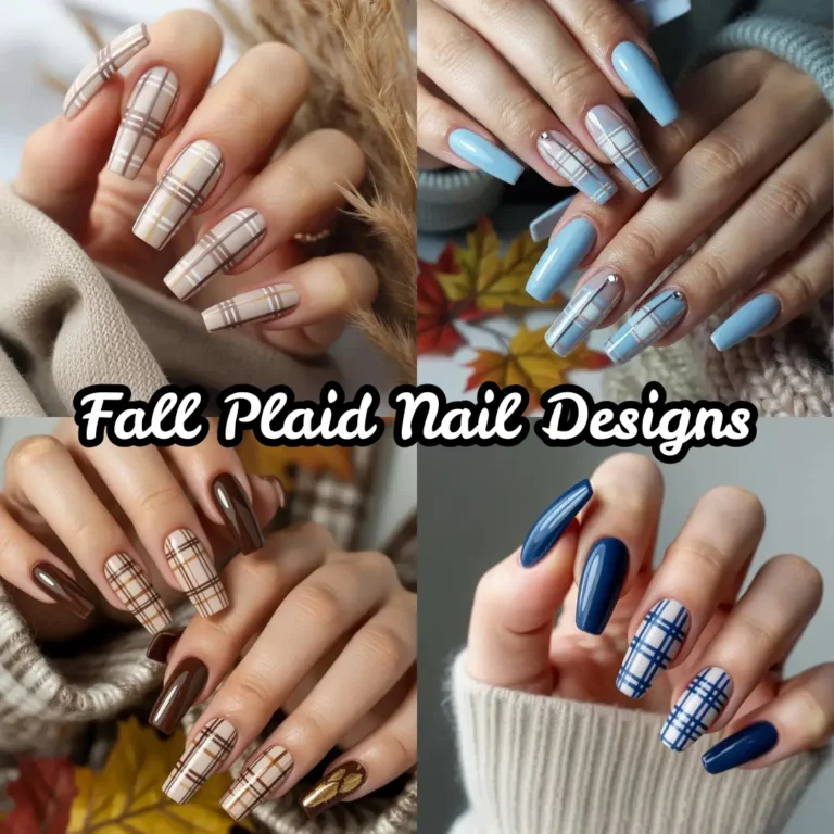 Fall Plaid Nail Designs