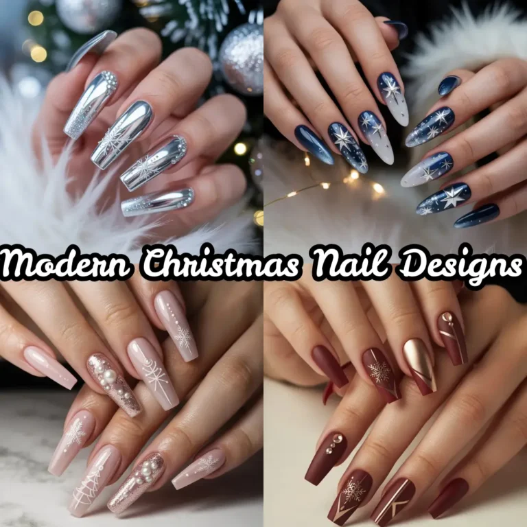 Modern Christmas Nail Designs