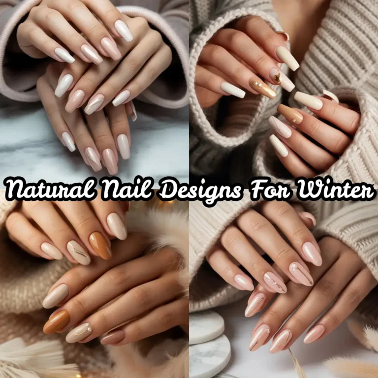 Natural Nails design For Winter