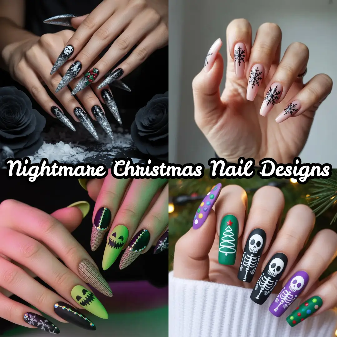 Nightmare Christmas Nail Designs