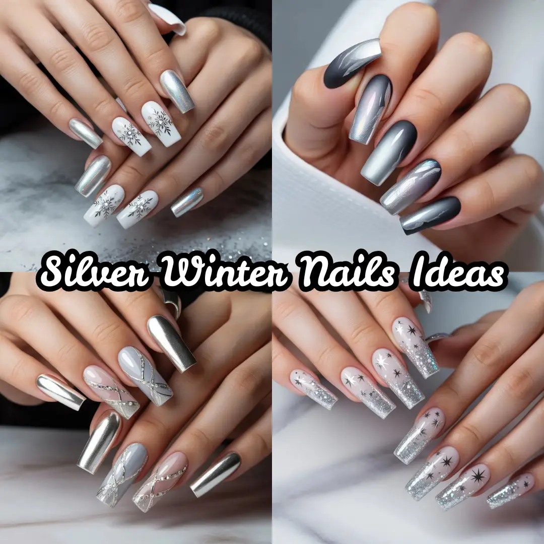 Silver Winter Nails Ideas
