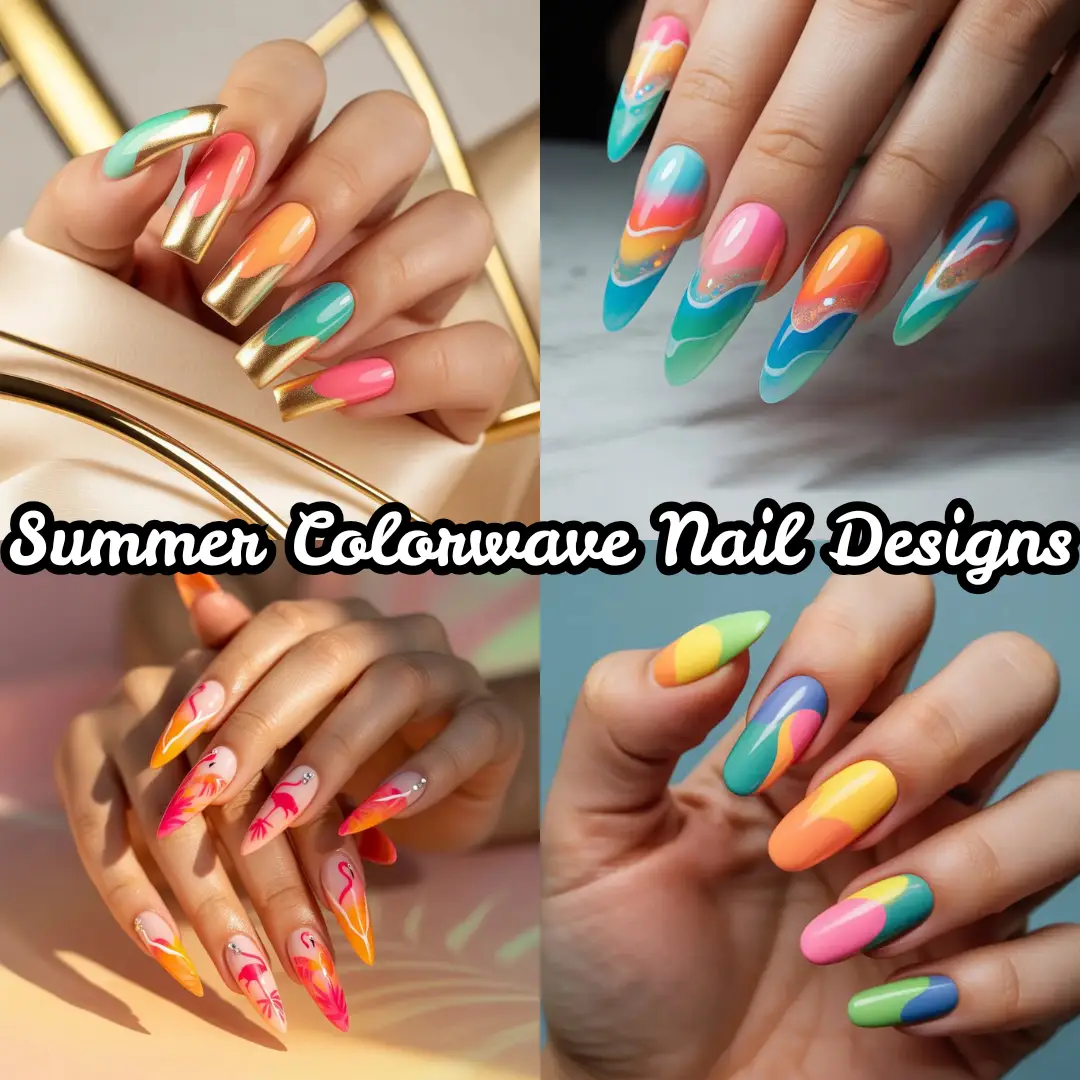 Summer Colorwave Nail Designs