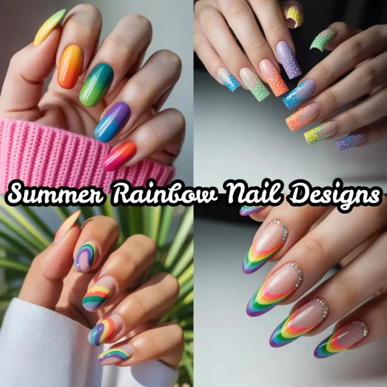 Summer Rainbow Nail